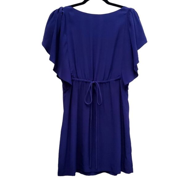 Anthropologie Yoana Baraschi Womens Embellished Silk Purple Dress Size 6 - Picture 6 of 10